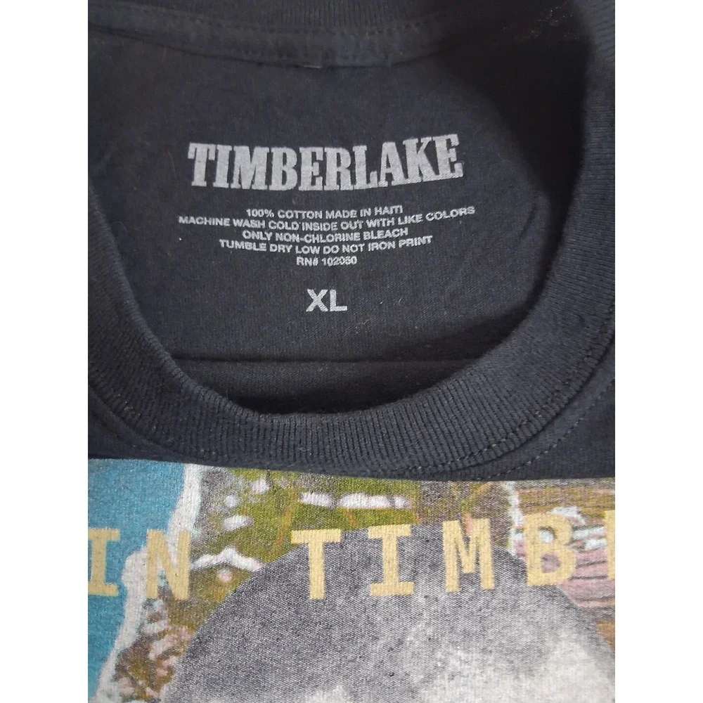 Justin Timberlake Man of the Woods Tour T-Shirt Black XL Concert Graphic Tee
